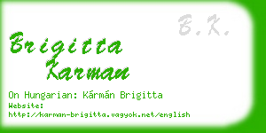 brigitta karman business card